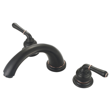 OLYMPIA FAUCETS Two Handle Roman Tub Trim Set, Widespread, Moroccan Bronze P-1131T-MZ